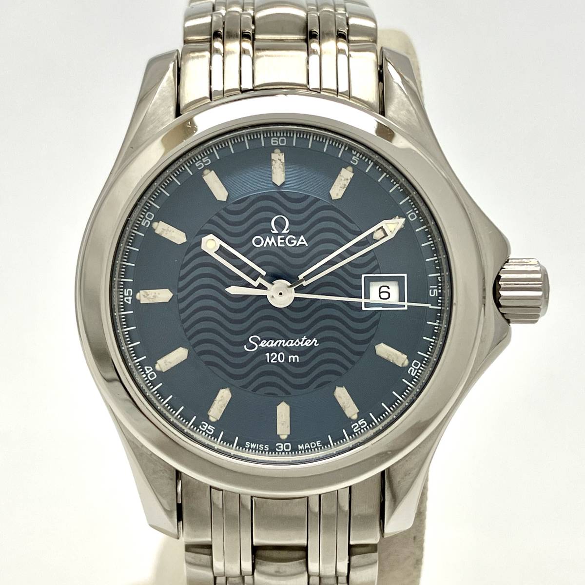 ジャンク OMEGA オメガ SEAMASTER シーマスター 2571.81.00 クォーツ レディース 腕時計 2023年4月 電池交換 新品仕上げ 済 リューズ不良有_画像1