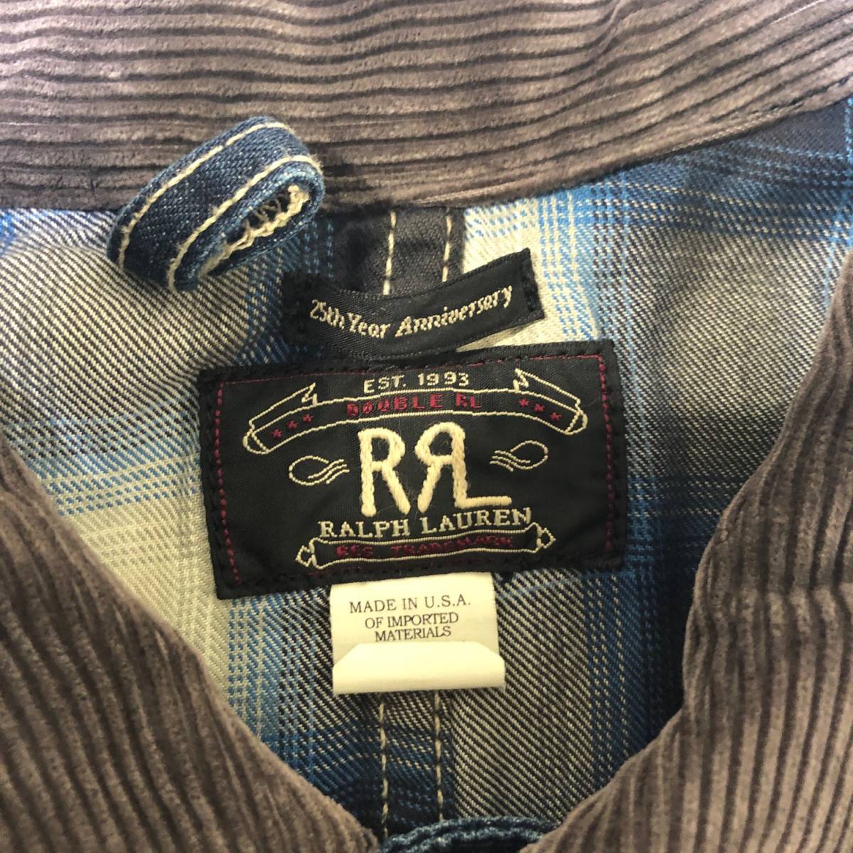 RRL RALPH LAURENT 25th anniversary Chore Jacket チョアジャケット M USA製 デニム 25周年 ダブルアールエルラルフローレン 店舗受取可_画像4