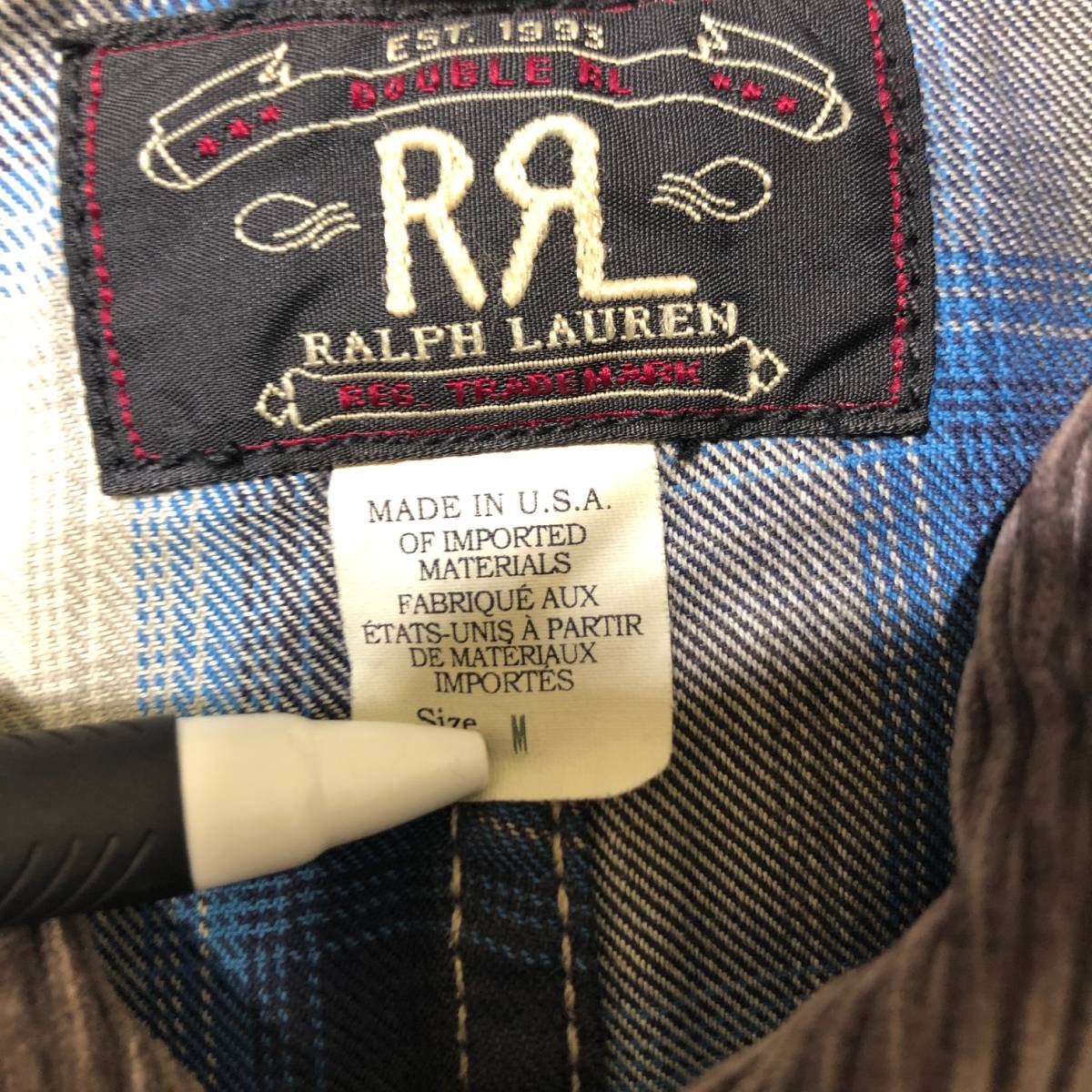 RRL RALPH LAURENT 25th anniversary Chore Jacket チョアジャケット M USA製 デニム 25周年 ダブルアールエルラルフローレン 店舗受取可_画像5
