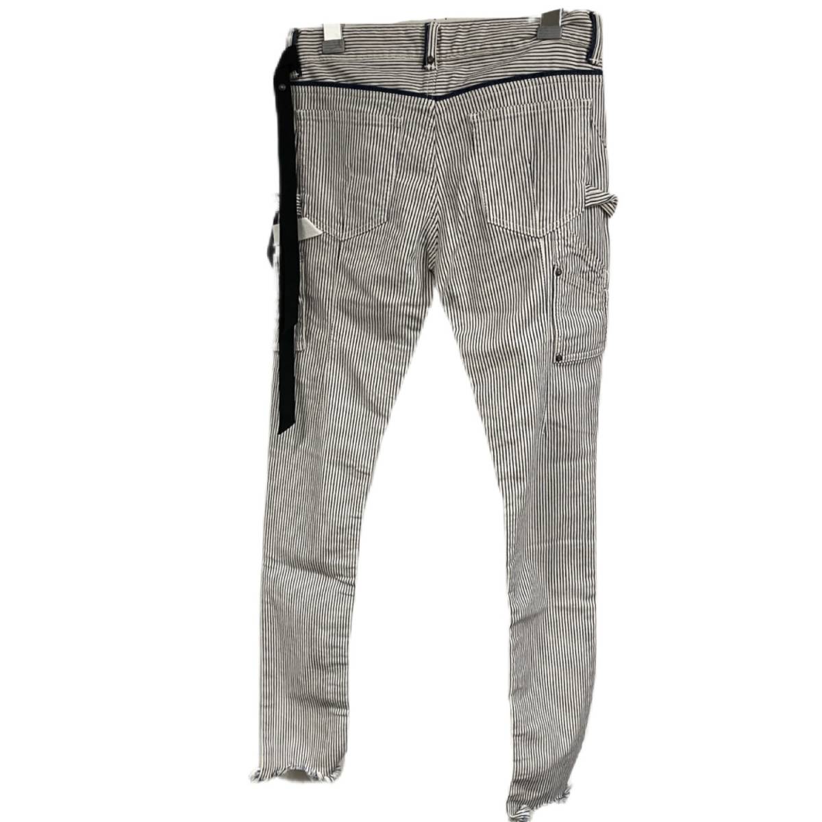 Yahoo!オークション - SEIGEKI stripe pants ストライプ パンツ サイズ