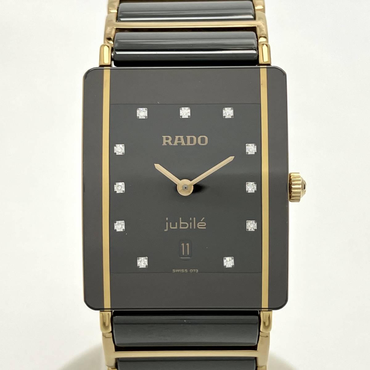 RADO ラドー ダイアスター 11P ダイヤ 160.0281.3N クォーツ 腕時計 2023年10月 電池交換 済_画像1