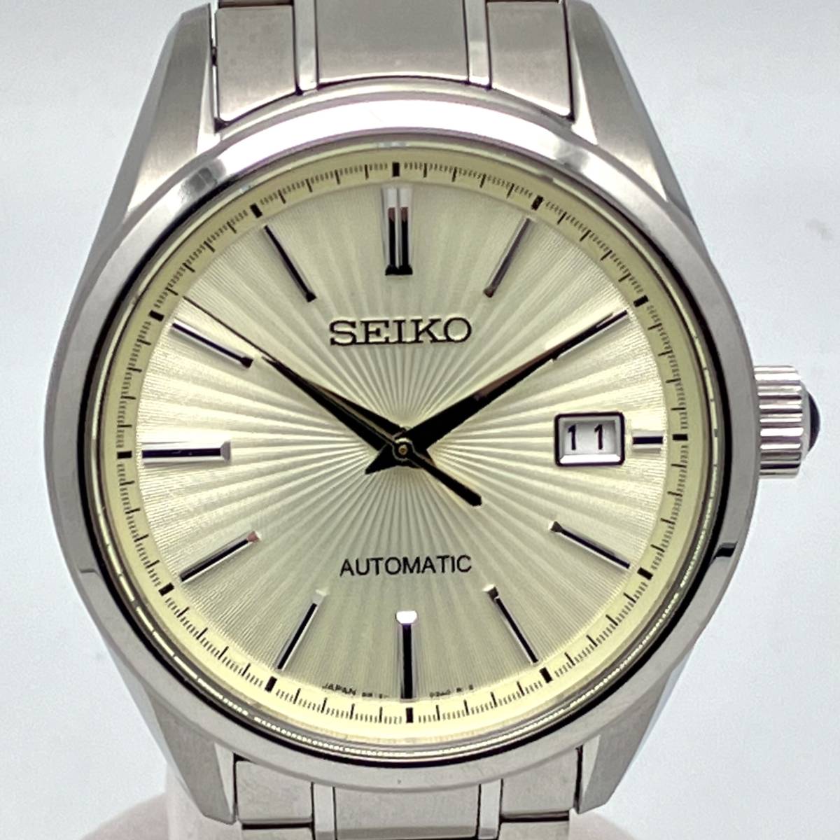 上品】 BRIGHTZ 【可動品】SEIKO 6R15-02W0 腕時計 白文字盤 自動巻