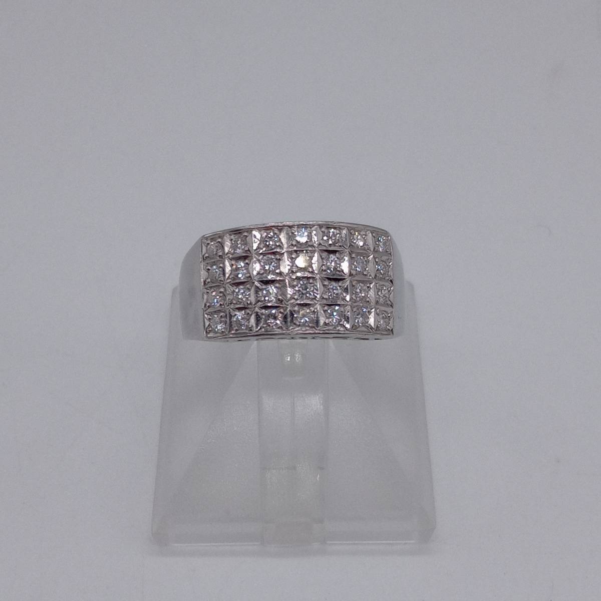 【楽天スーパーセール】 プラチナ Pt900 リング D0.35ct 9.10g 11号 ダイヤ プラチナ台