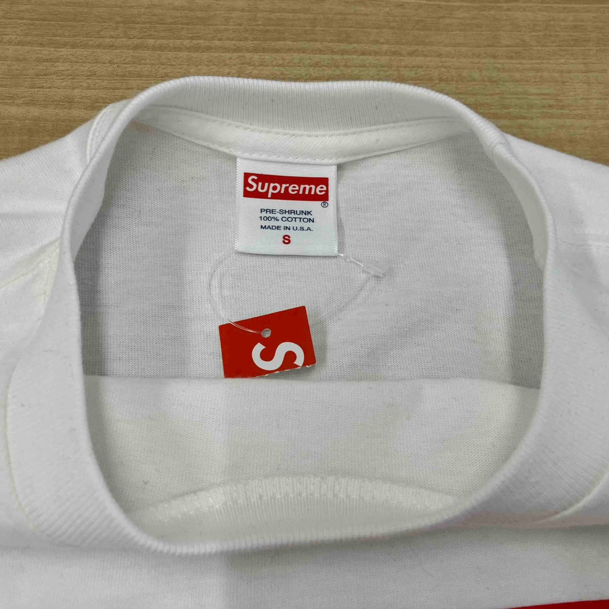 Supreme BOX LOGO L/S TEE WHITE シュプリーム ボックス ロゴ ロングスリーブ Tシャツ ホワイト サイズS_画像2