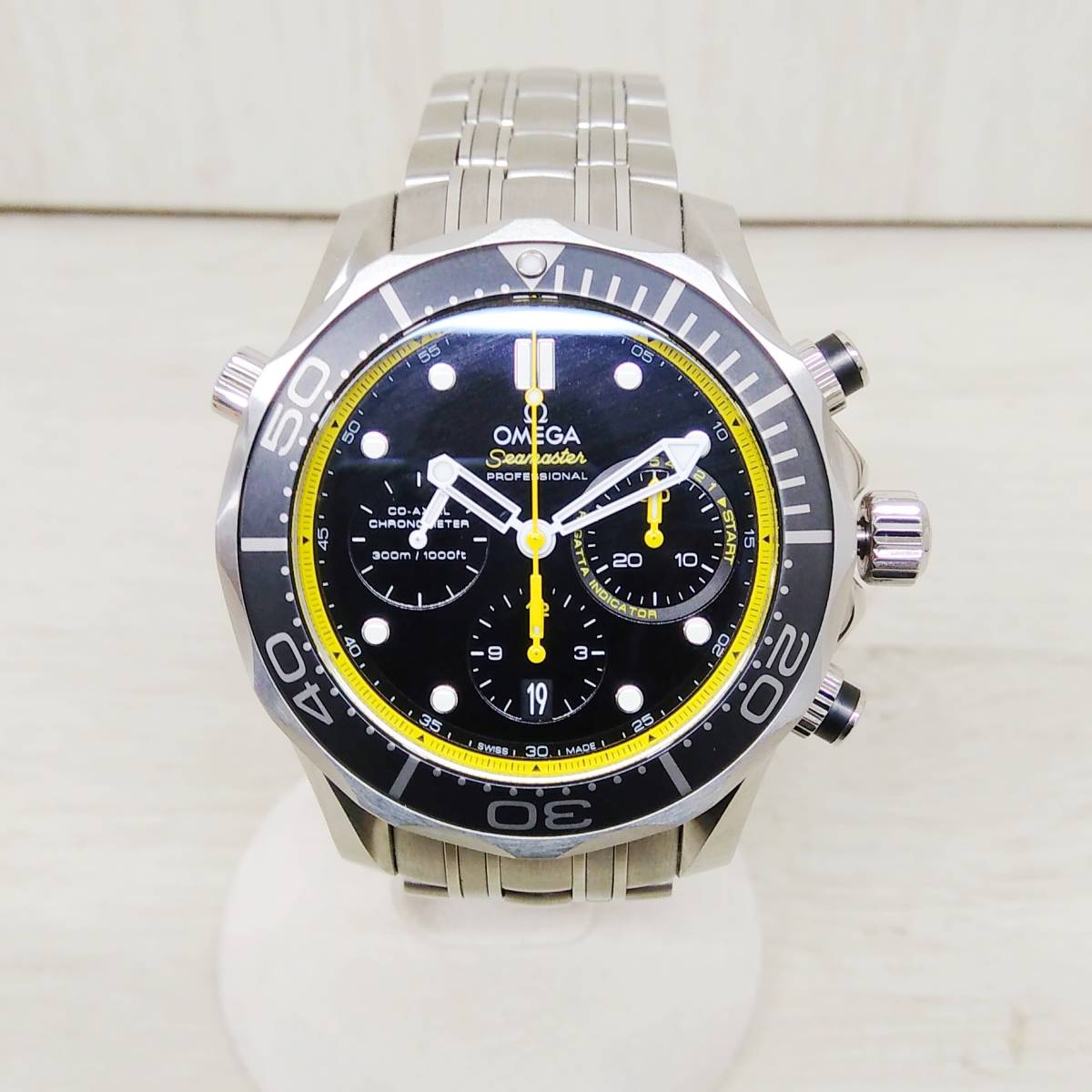 OMEGA オメガ／SeaMaster シーマスター 212.30.44.50.01.002 コーアクシャル・クロノグラフ 自動巻き 付属品有り 腕時計の画像2