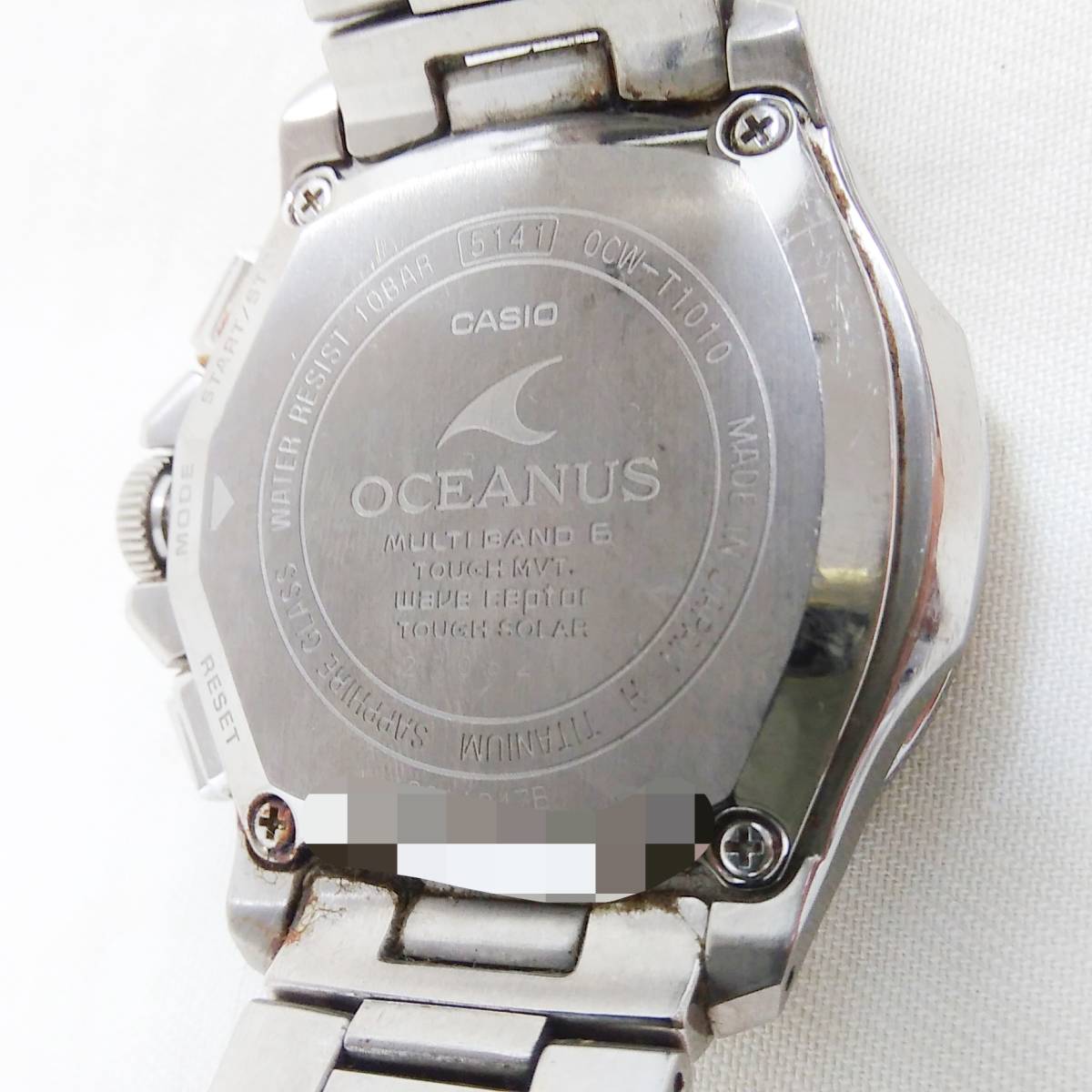 [ジャンク] CASIO カシオ OCEANUS OCW-T1010 電波ソーラー 本体のみ 腕時計_画像7