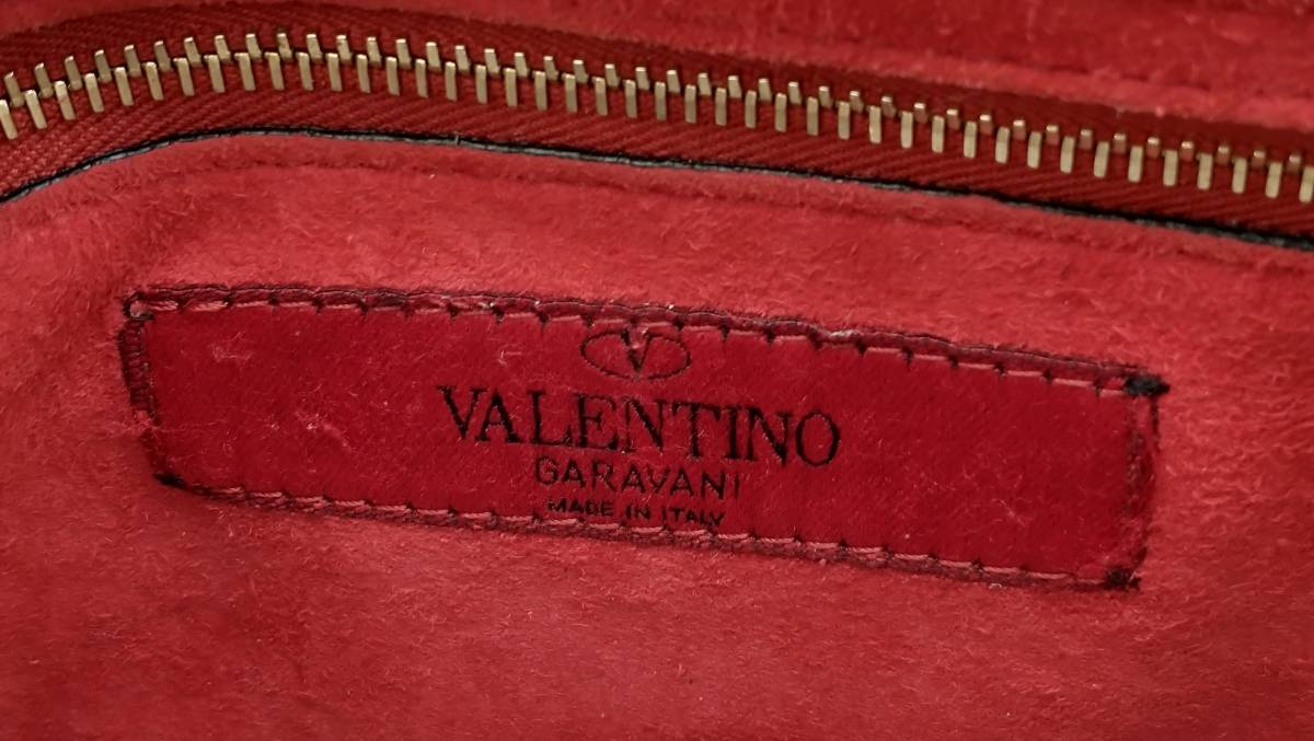 VALENTINO ロックスターズ ゴールド金具 ホワイト ショルダーバッグ ホワイト ヴァレンティノ_画像7