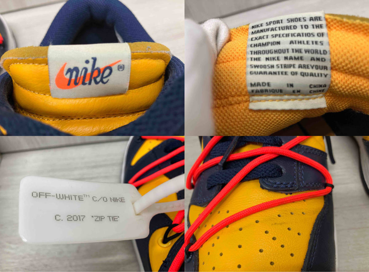 NIKE ナイキ OFF-WHITE × NIKE DUNK LOW スニーカー 28.5cm 箱付き 店舗受取可_画像7