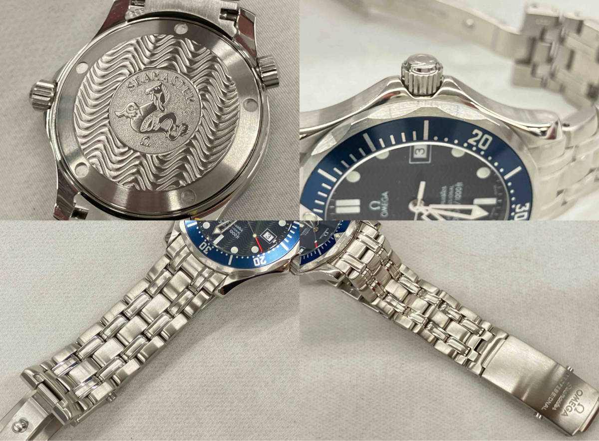 【23年10月電池交換・研磨済】OMEGA オメガ Seamaster シーマスター プロフェッショナル 2561.80.00 クォーツ シルバー 文字盤ブルー_画像5