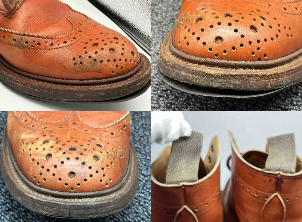 TRICKER’S ウィングチップカントリーブーツ 茶色 トリッカーズ ソール最長27,5cmの画像9