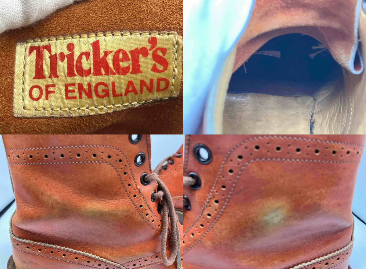 TRICKER’S ウィングチップカントリーブーツ 茶色 トリッカーズ ソール最長27,5cmの画像8