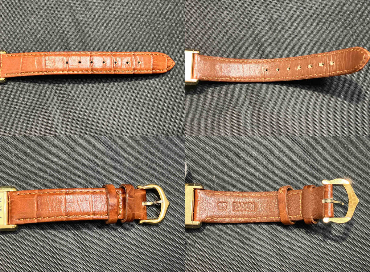 【即決】Cartier マストライン ベルト非純正 タンクSM 3 060932 腕時計 カルティエ 手巻き式 アナログ ベルト アイボリーローマンの画像8