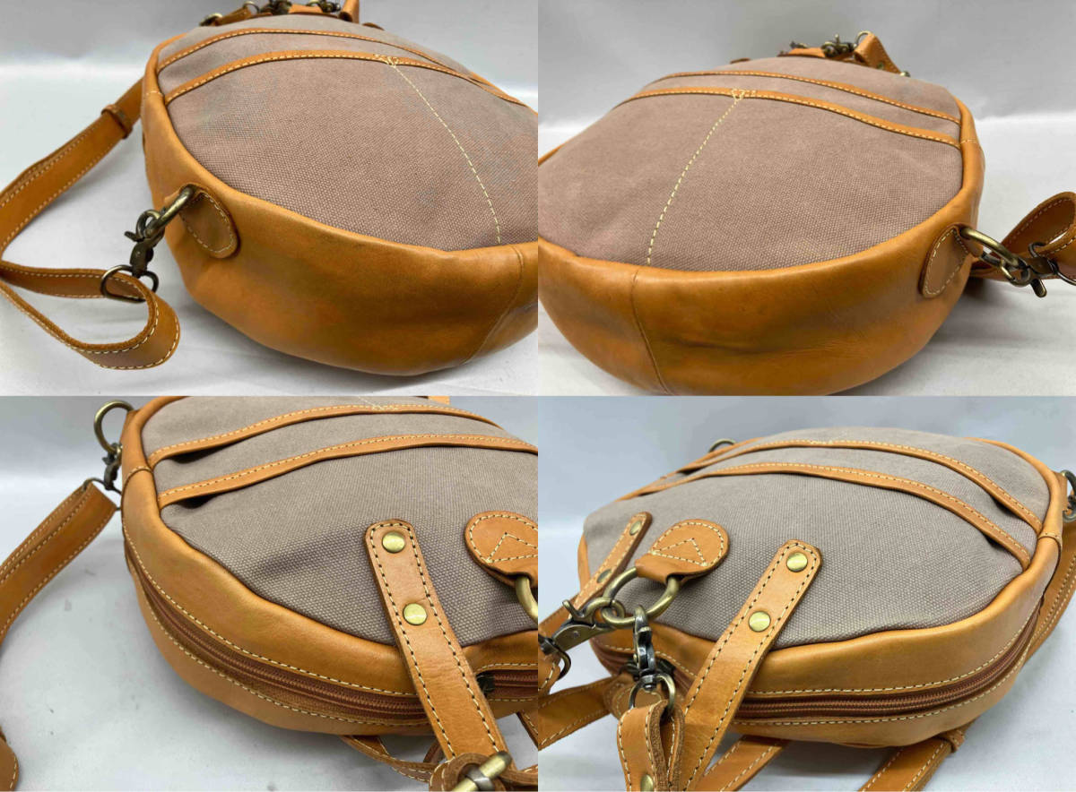 PEAKSPEAKpi-k Spee k rucksack bag pack leather bag Brown 