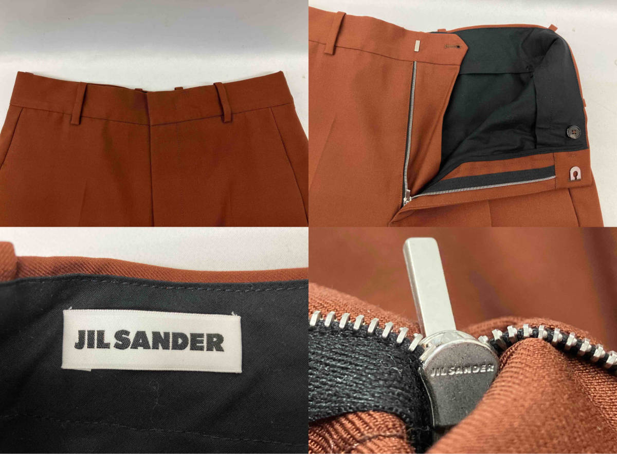 JILSANDER Jil Sander JSMP311401 слаксы брюки шерсть Brown Италия производства размер 44