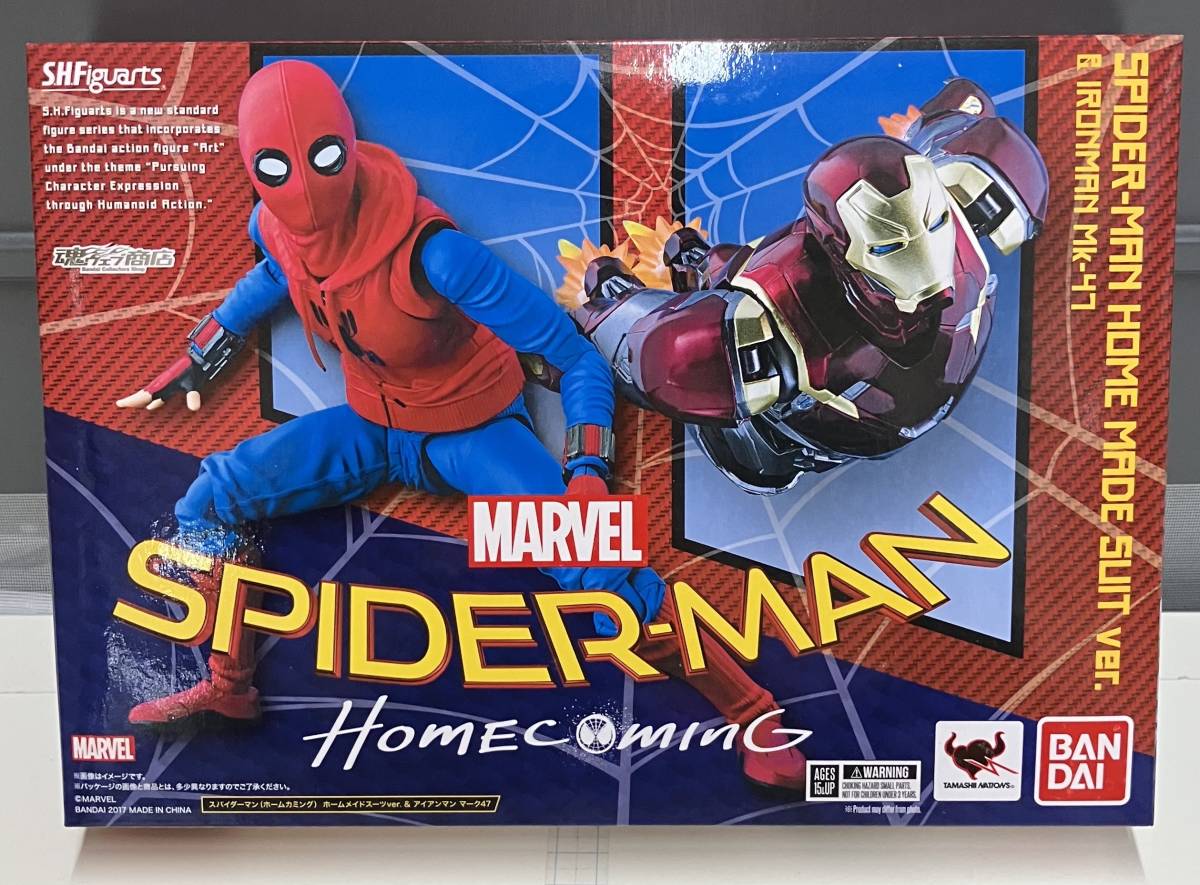 送料無料特集 | 激安の新品・型落ち・アウトレット 11-49 S.H.Figuarts スパイダーマン(ホームカミング) ホームメイドスーツver.&アイアンマン マーク47 スパイダーマン