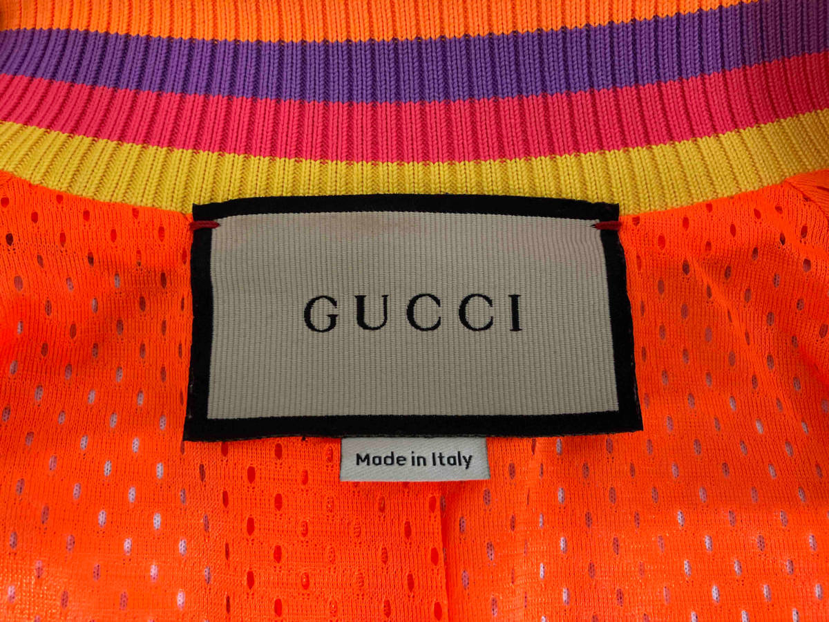 GUCCI JUMBO GG TECHNICAL JERSEY made in ITALY グッチ ジャンボGG テクニカルジャージー ジップジャケット イタリア製 サイズS_画像3