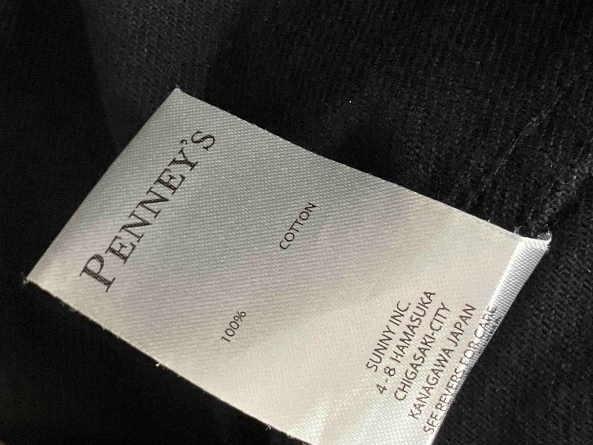 PENNEY’S ペニーズ ノーカラージャケット／ブラック デニムジャケットの画像6