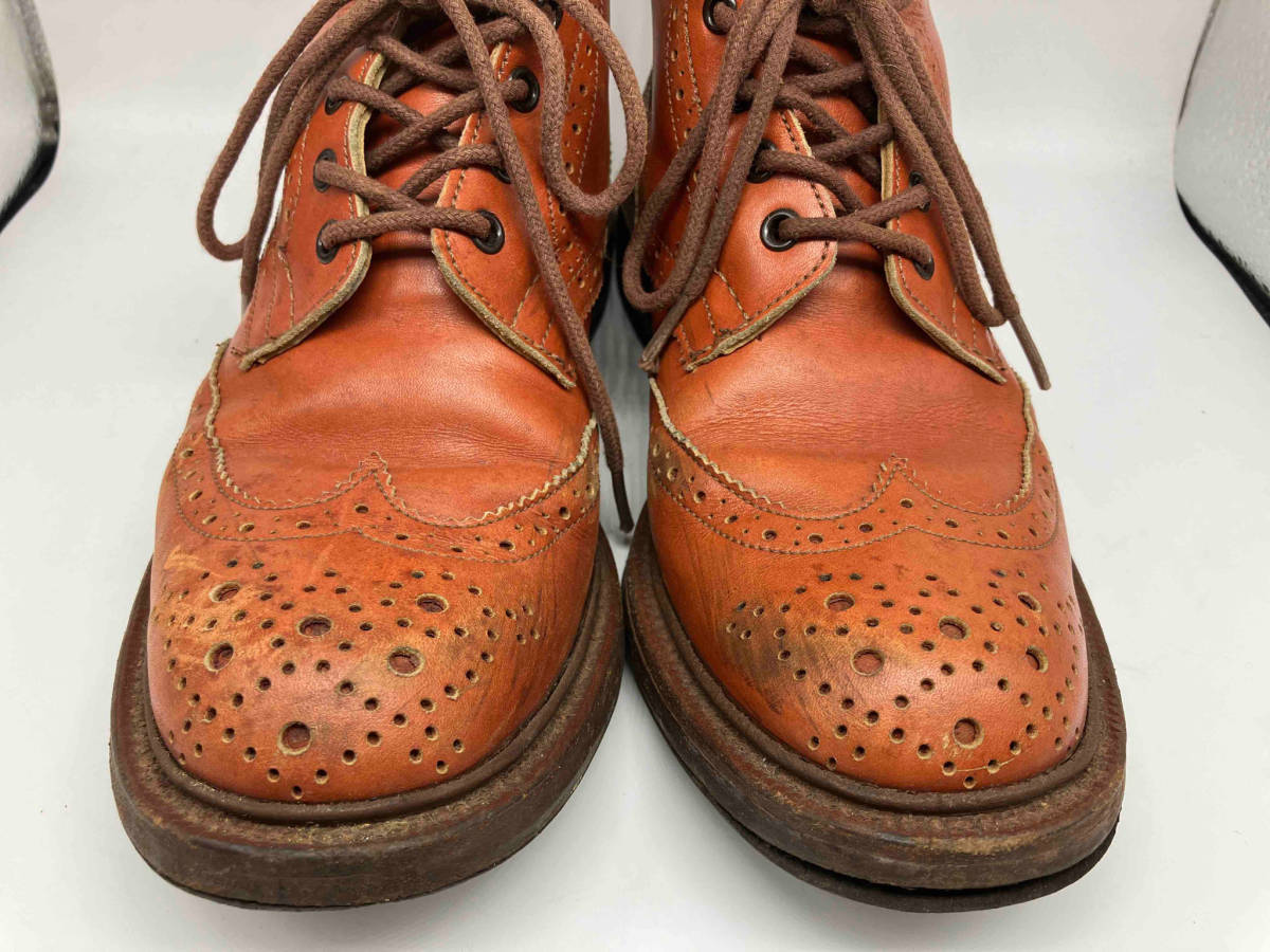 TRICKER’S ウィングチップカントリーブーツ 茶色 トリッカーズ ソール最長27,5cmの画像5