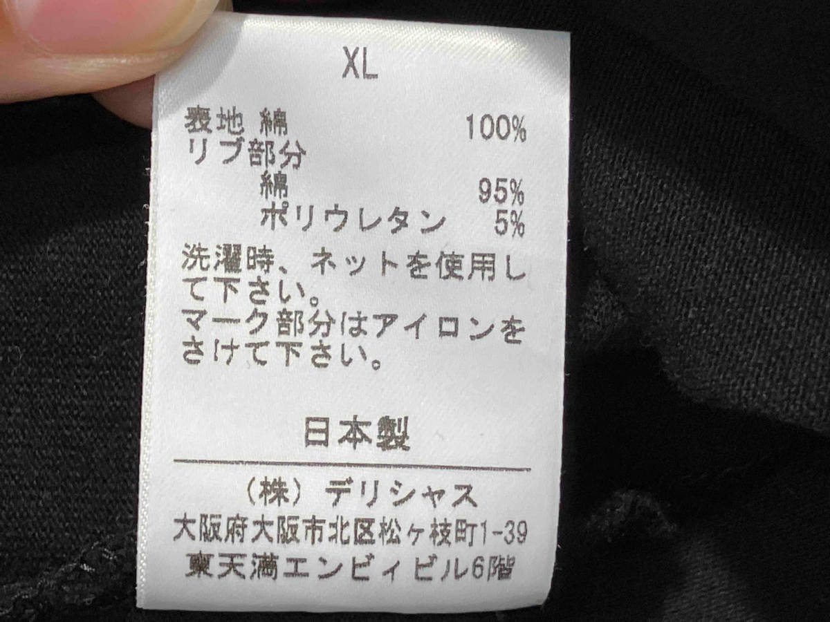 S.F.C エスエフシー 23AW ロゴプリントTシャツ XL ブラック 黒 コットン 綿 フロントプリント 日本製 デリシャス STRIPES FOR CREATIVE SFC_画像5