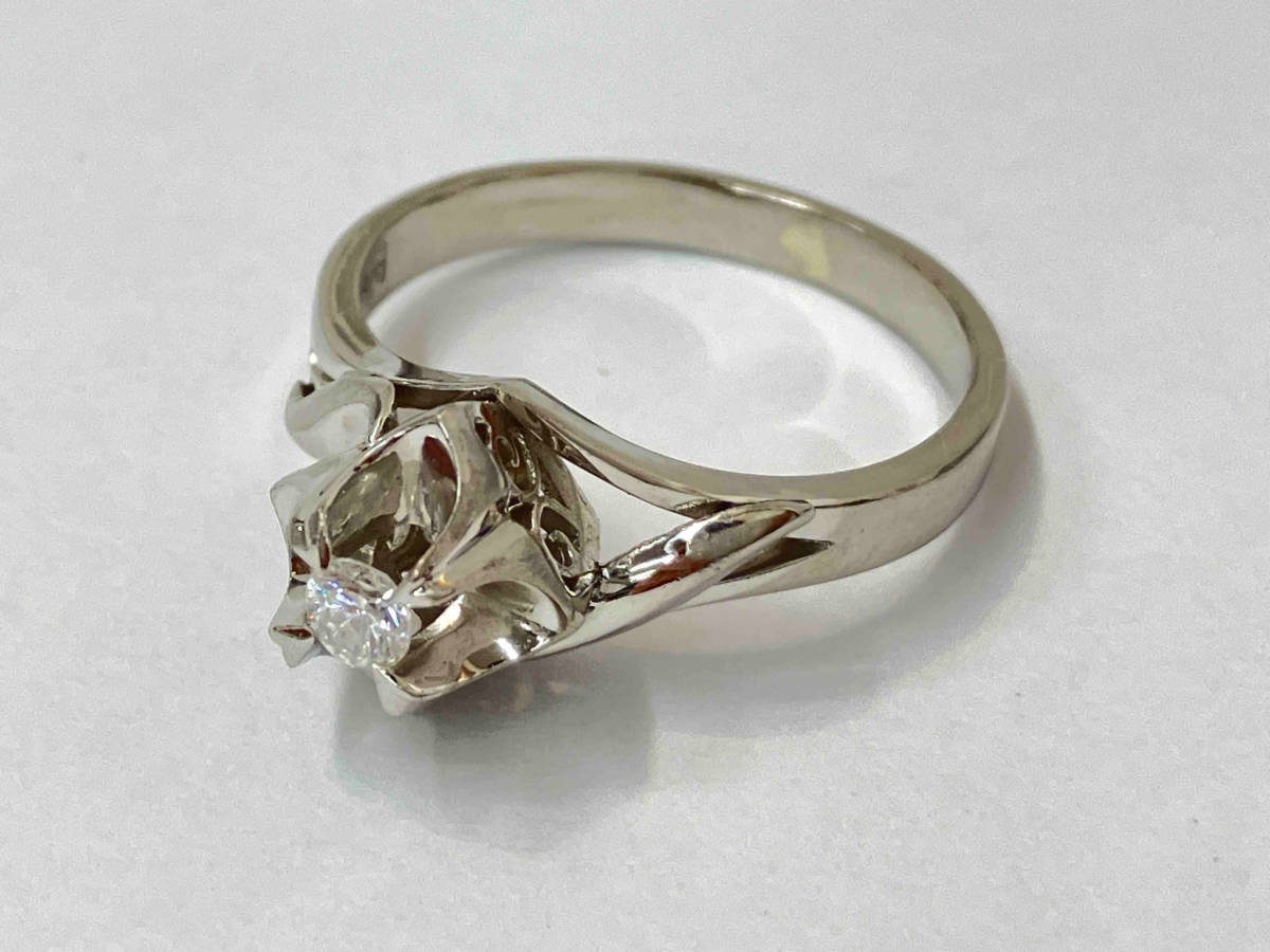ファッション 通販 Pt900 #11 5.0g 指輪 リング ダイヤ0.10ct プラチナ ホワイトゴールド