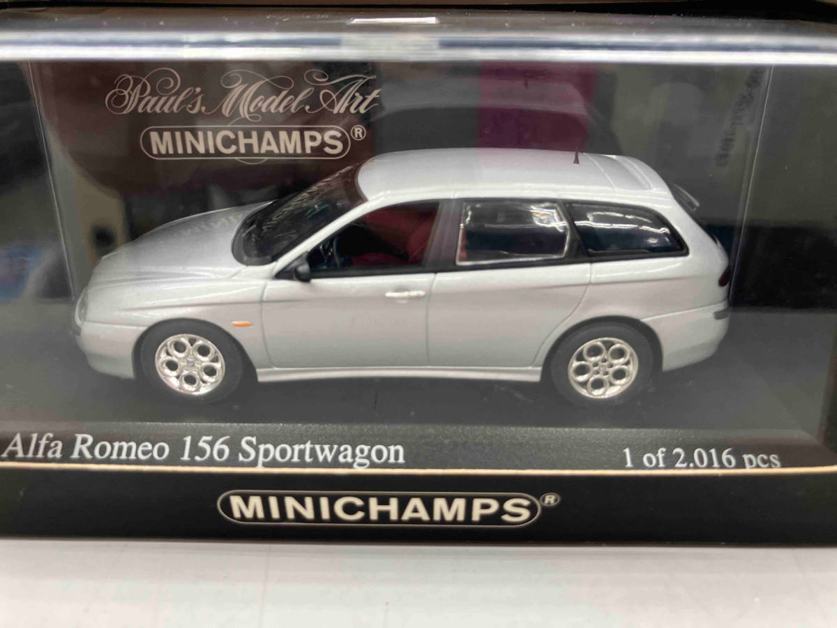 MINICHAMPS 1/43scale Alfa Romeo 156 Sportwagon 2000 Silver ミニチャンプス_画像1