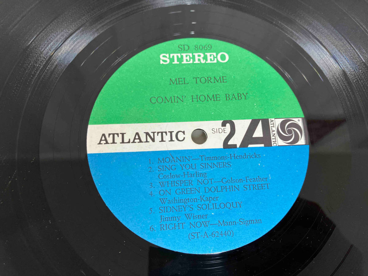 【LP】メル・トーメ Mel Torme 'Comin' Home Baby!' ATLANTIC8069 stereo_画像5