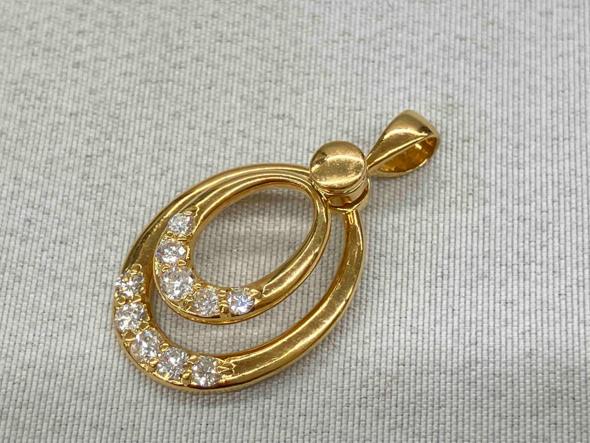 激安挑戦!! トップ K18 ダイヤモンド0.3ct ゴールド トップ 2.4g ダイヤモンド