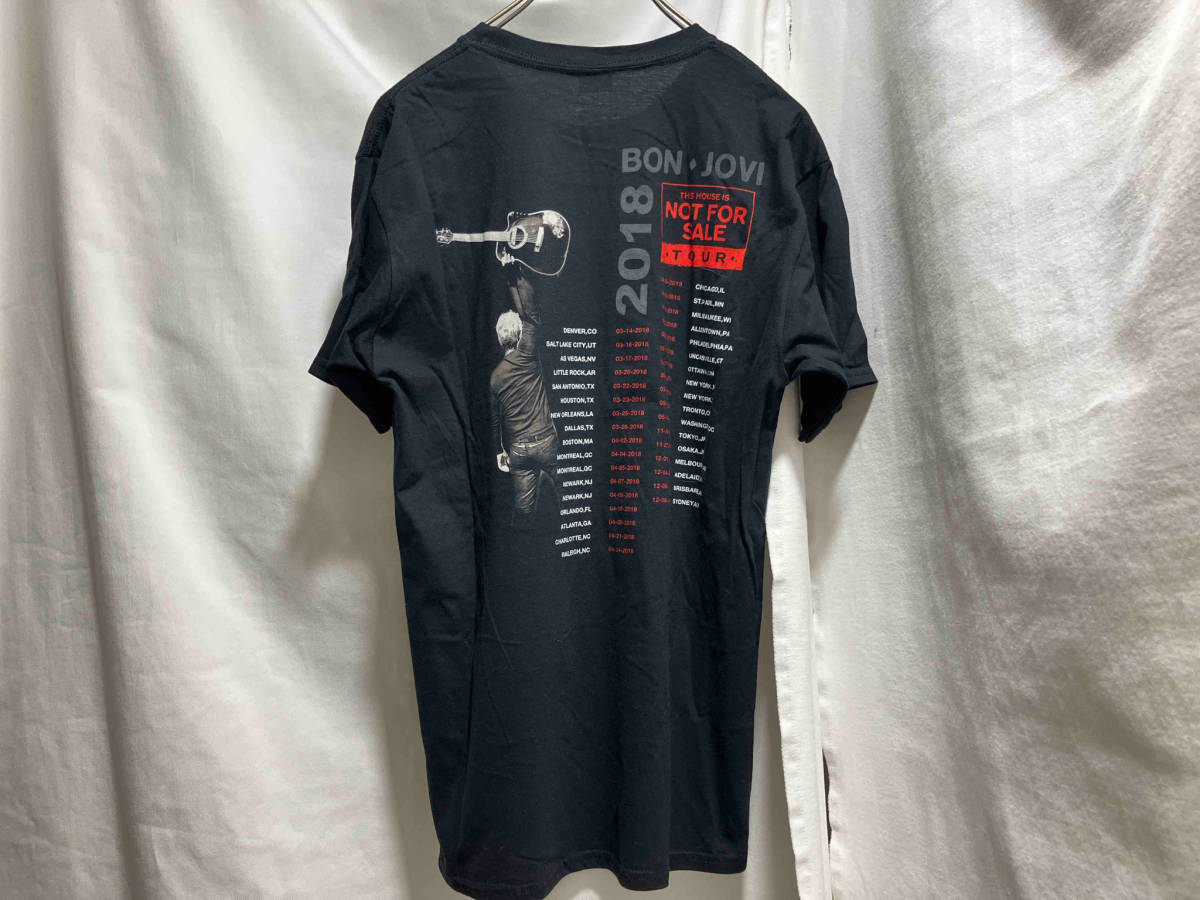 GILDAN BON JOVI バンドTシャツ ボンジョビ ツアーTee M 黒 ギルダン 店舗受取可_画像5