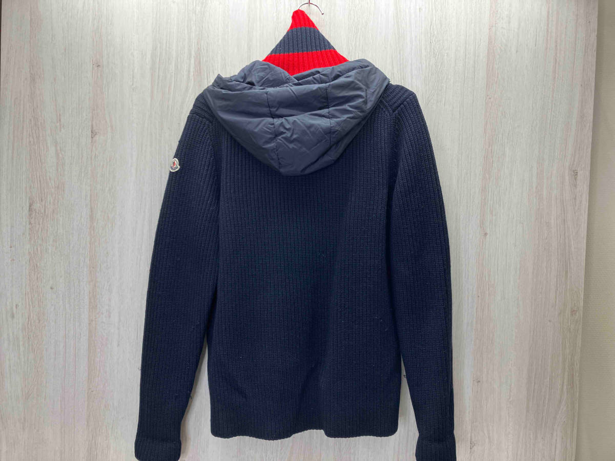 MONCLER/モンクレール　MAGLIONE TRICOT CARDIGAN/マグリオントリコットカーディガン　ニットパーカー　ジップアップ　ウール　サイズS_画像2