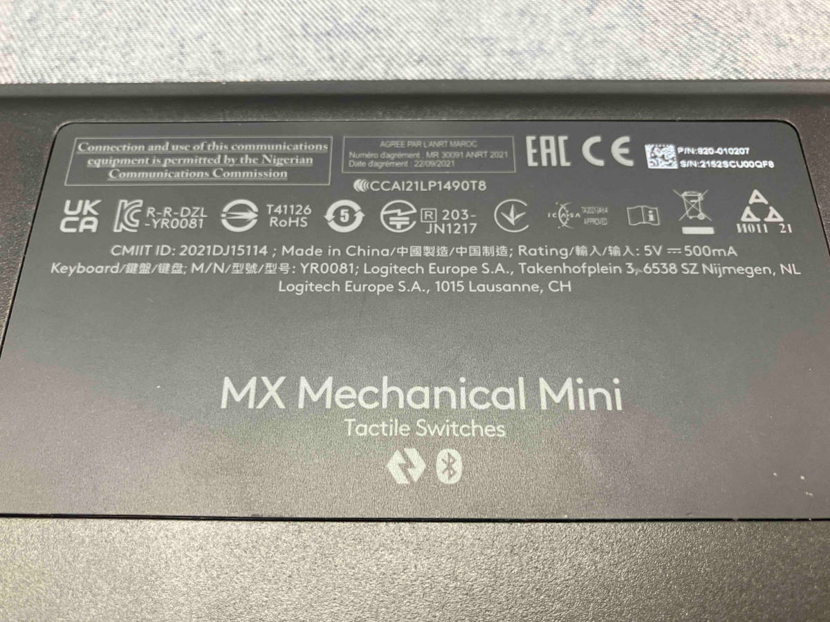 Logicool MX mechanical mini YR0081 ワイヤレスキーボード(▼09-04-05)_画像3