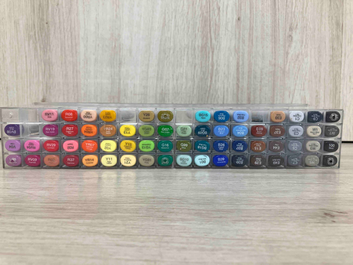 COPIC sketch コピック スケッチ マーカー カラーペン 66色セット インク出チェック済み インク残量不明_画像9