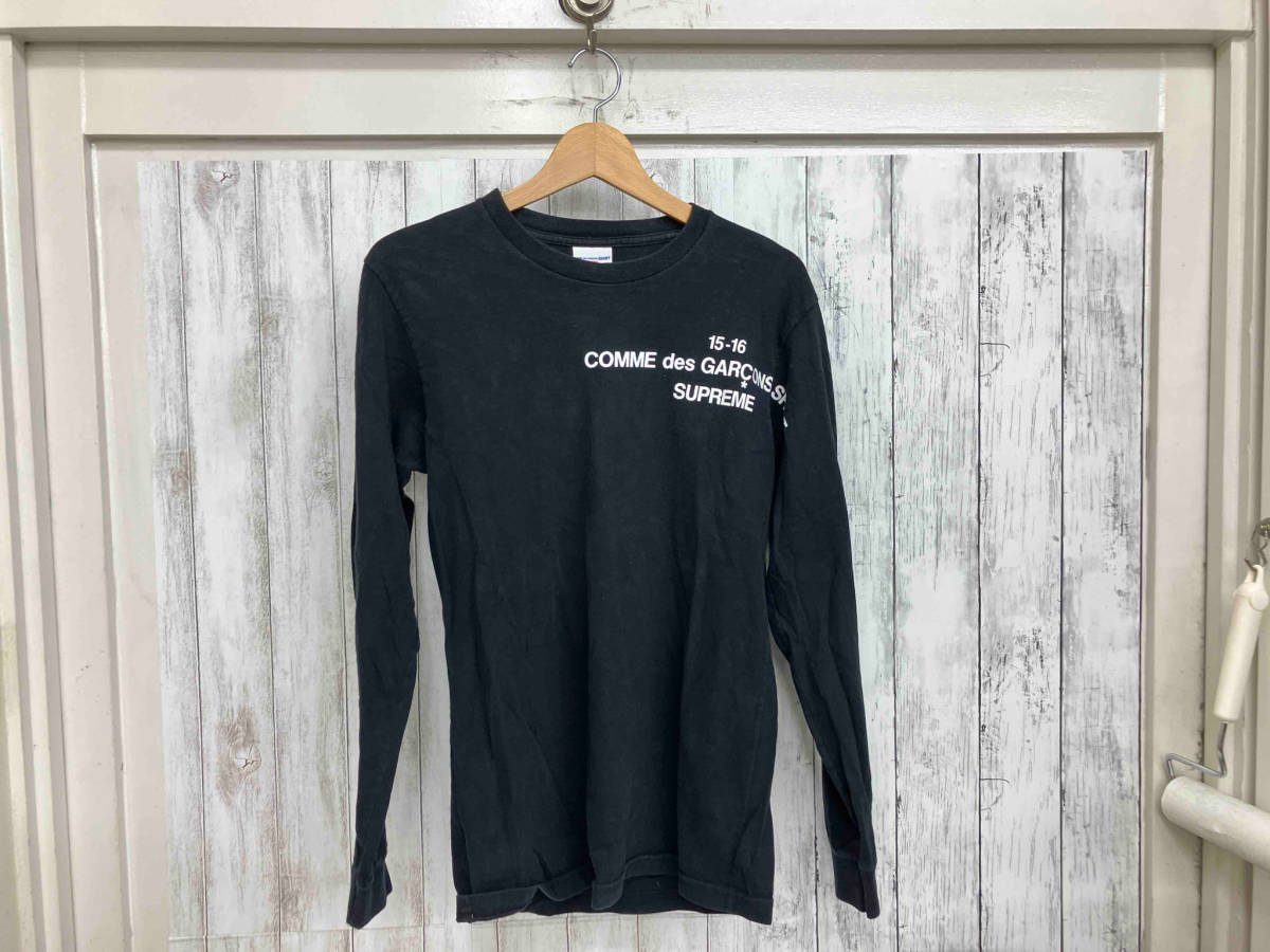 SUPREME × COMME des GARCONS/15AW/Long Sleeve/ホワイト/長袖Tシャツ