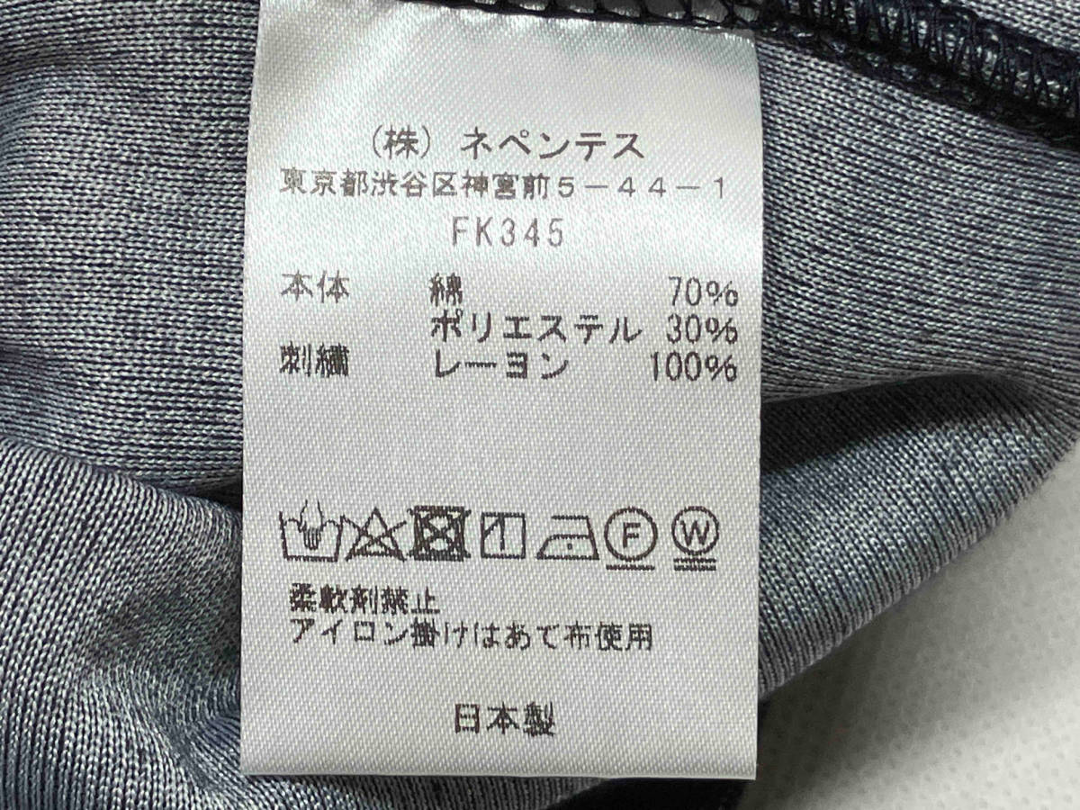 Needles×Charcoal Tokyo FK345 ベロアトップス 長袖Tシャツ サイズS ダークパープル メンズ秋冬物 日本製_画像5