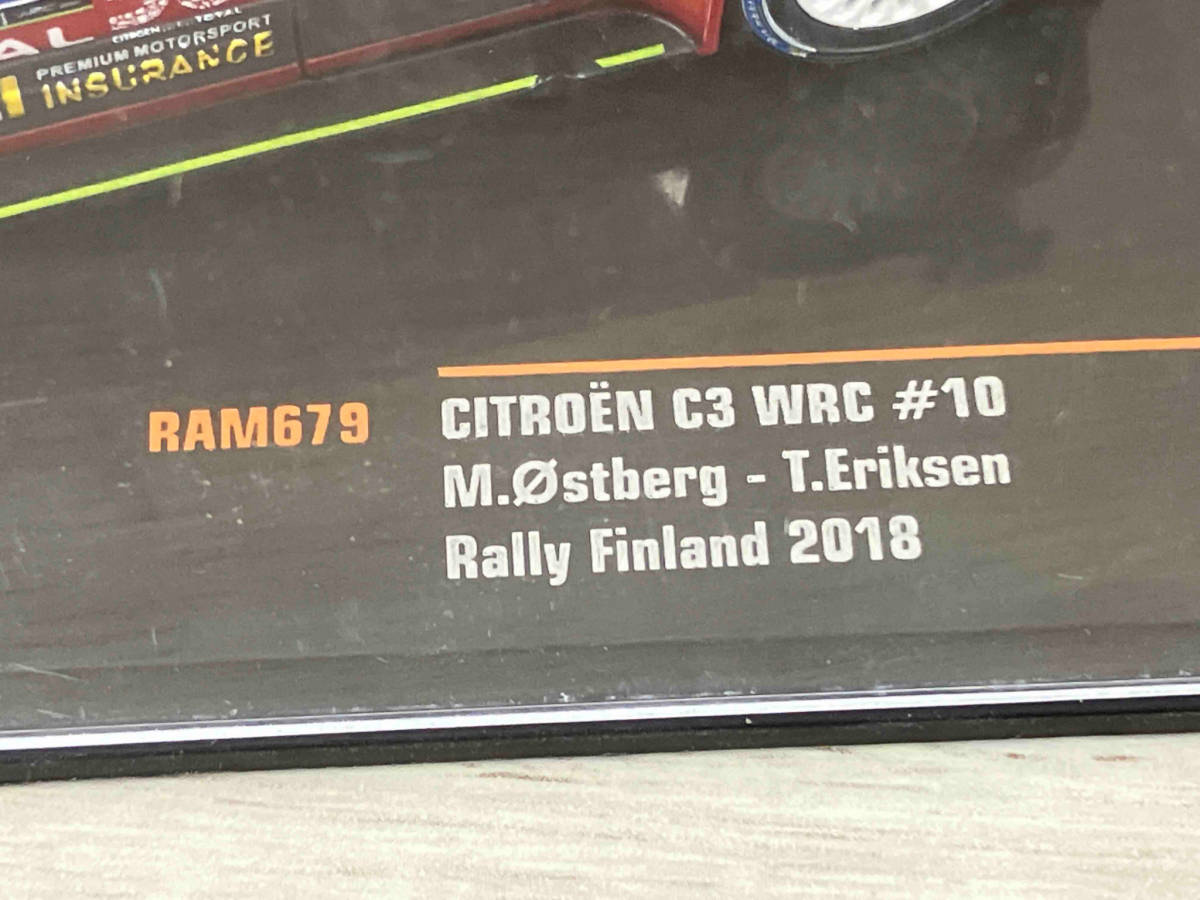 ixo シトロエンC3 WRC #10 M.Ostberg T.Eriksen RAM679 Rally Finland 2018_画像6