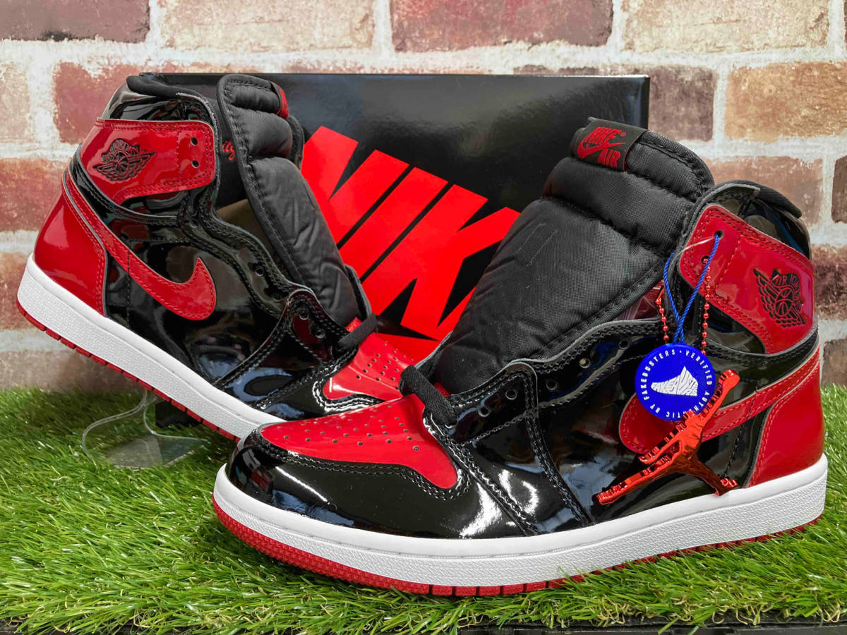 [未使用] NIKE/ナイキ/Air Jordan 1 High OG ”Patent Bred”/エアジョーダン/555088-063/us8.5/26.5cm