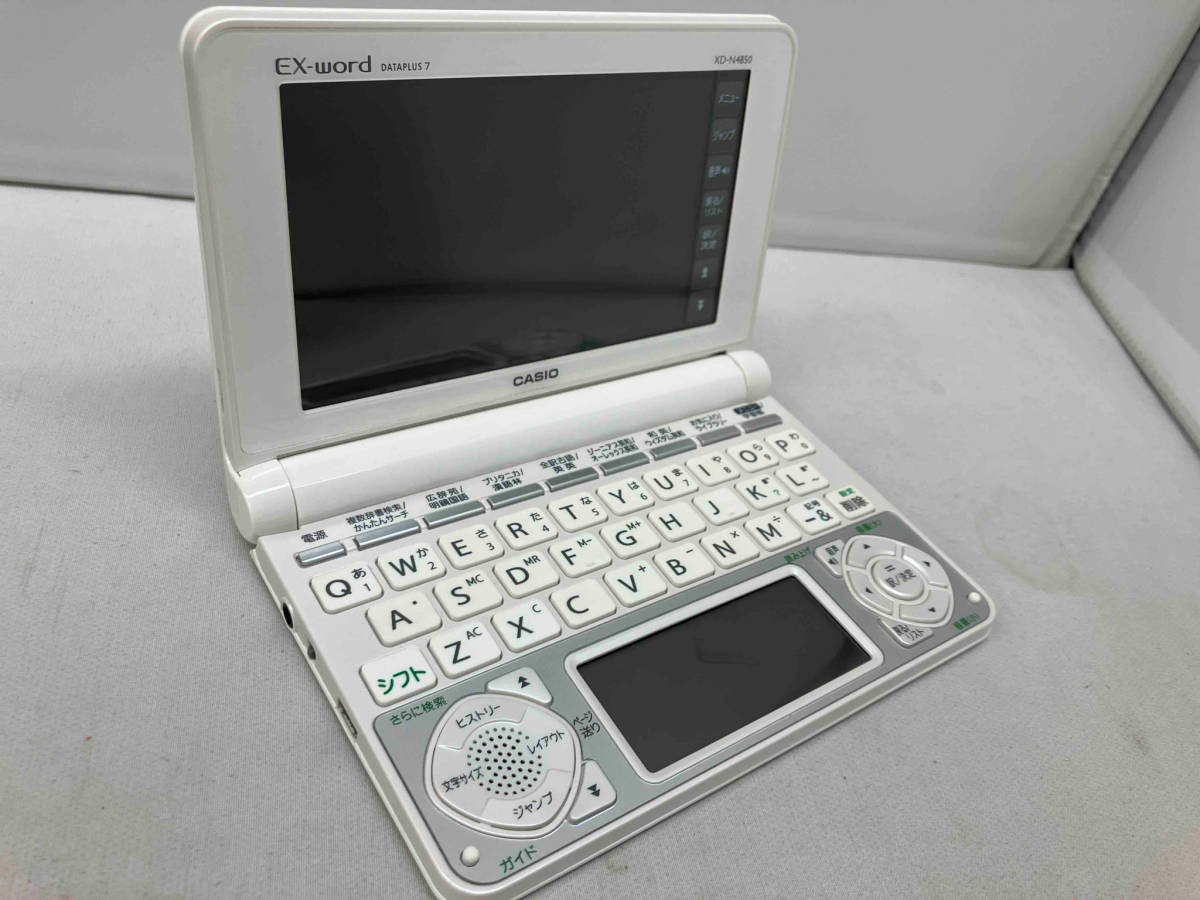 CASIO XD-N4850WE XD-N4850WE [エクスワード 高校生モデル ホワイト] 電子辞書_画像1