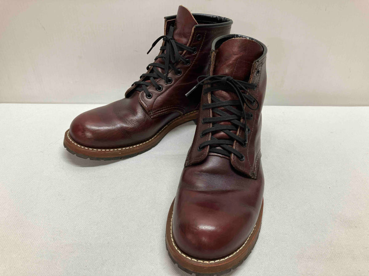 RED WING レッドウィング BECKMAN 9011 ショートブーツ レザー 2008年製 メンズ 約26.5cm USA8.5 ボルドー系 USA製_画像1