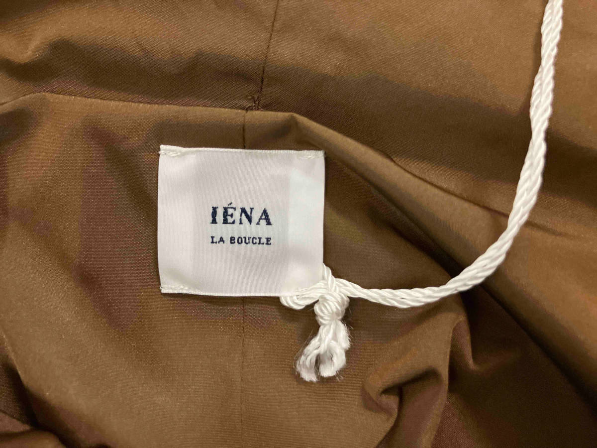 【美品】IENA LA BOUCLE イエナラブークル PE タフタボリュームスカート ブラウン サイズ038_画像4