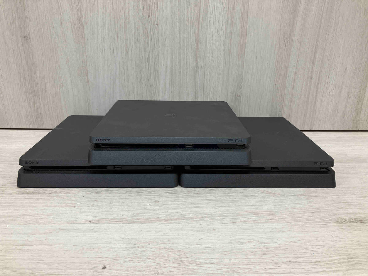 ジャンク PlayStation4 500GB:ジェット・ブラック(CUH2000AB01) 動作未確認 本体のみ 3台セット_画像1