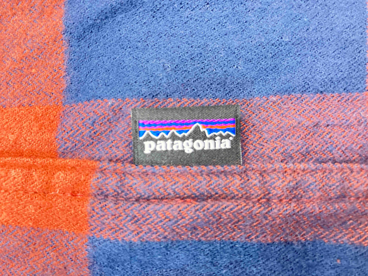 Patagonia パタゴニア オーガニックコットン 長袖シャツ ミッドウェイトフィヨルドフランネルシャツ 42400 XSサイズ 柄 ブラウン_画像4