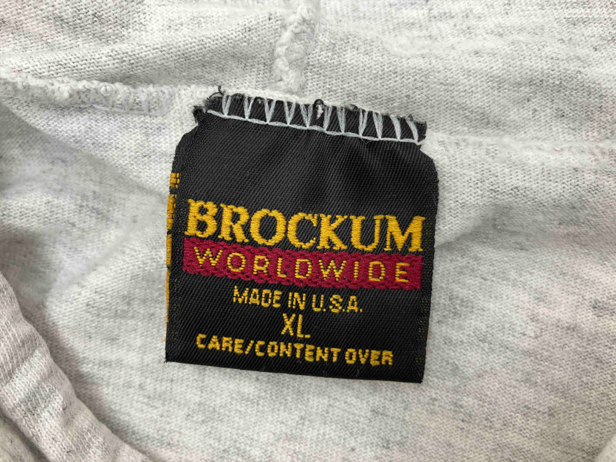 BROCKUM ブロッカム PINK FLOYD プルオーバーパーカー フーディー 90s XL USA製 トップグレー_画像8