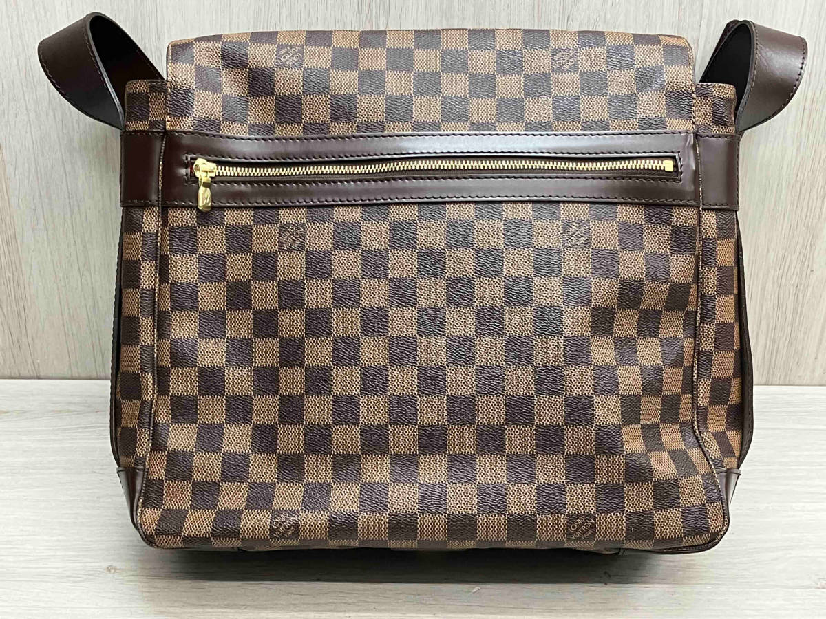 1円スタート LOUIS VUITTON ダミエ エベヌ バスティーユ ショルダー メッセンジャー バッグ N45258 約W38×H31×D12 cm_画像2