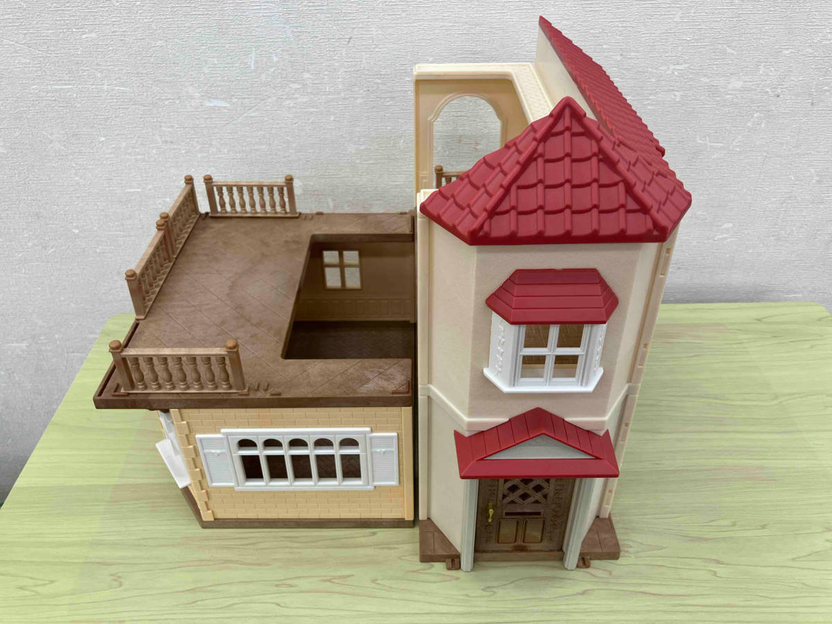 ジャンク シルバニアファミリー　赤い屋根の大きなお家(箱無し)(現状品)_画像1