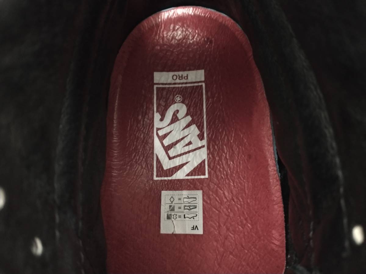 箱付き Supreme × VANS シュプリーム × バンズ SK8 Hi FUCK THE WORLD スニーカー サイズ28 ブラック 店舗受取可_画像8