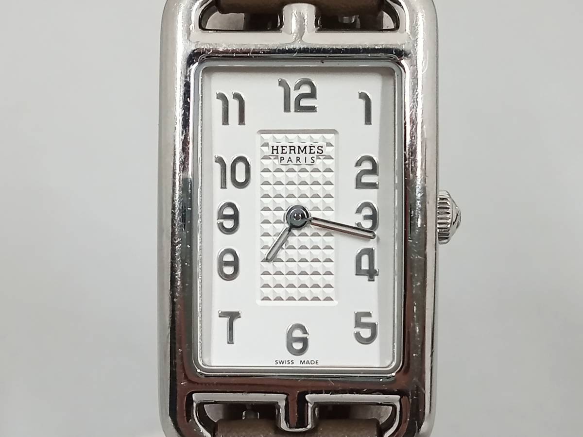 高質 3258※※※ 210 NA2 ナンタケット HERMES 27200円 時計 白 エルメス その他