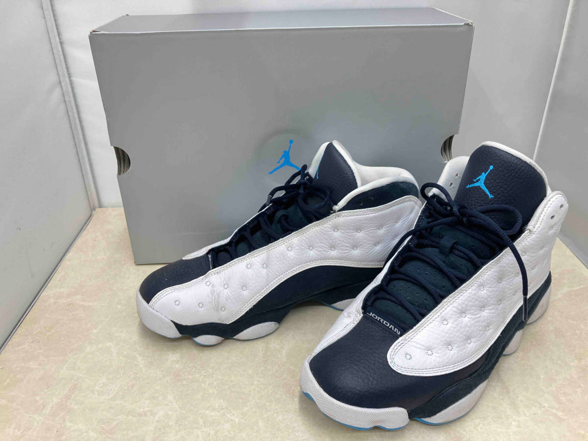 NIKE ナイキ AIR JORDAN 13 'OBSIDIAN' 414571-144 ハイカット スニーカー 28cm ネイビー×ホワイト_画像1