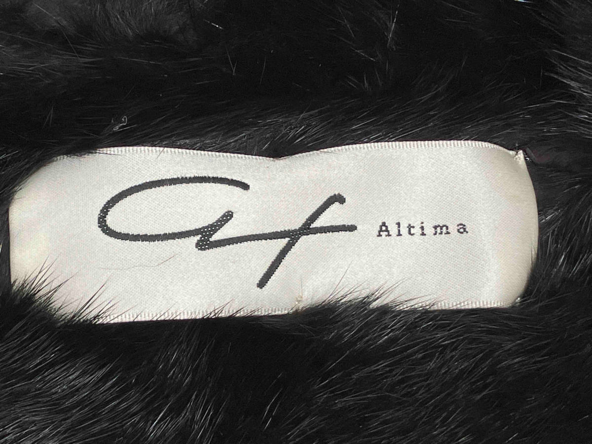 Altima アルティマ ミンクコート ファーコート 毛皮コート NJ35680-MF フリーサイズ ブラック レディース_画像3