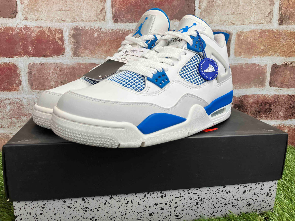 [未使用] NIKE/ナイキ/Air Jordan 4 Retro/エアジョーダン/Military Blue/308497-105/us10/28cm_画像5