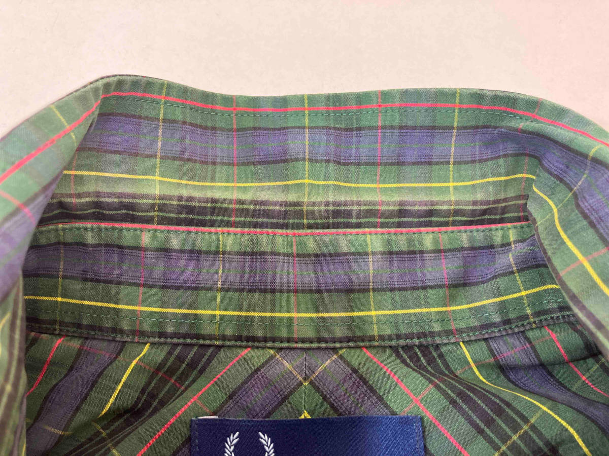 FRED PERRY フレッドペリー チェック柄 長袖シャツ サイズS_画像8