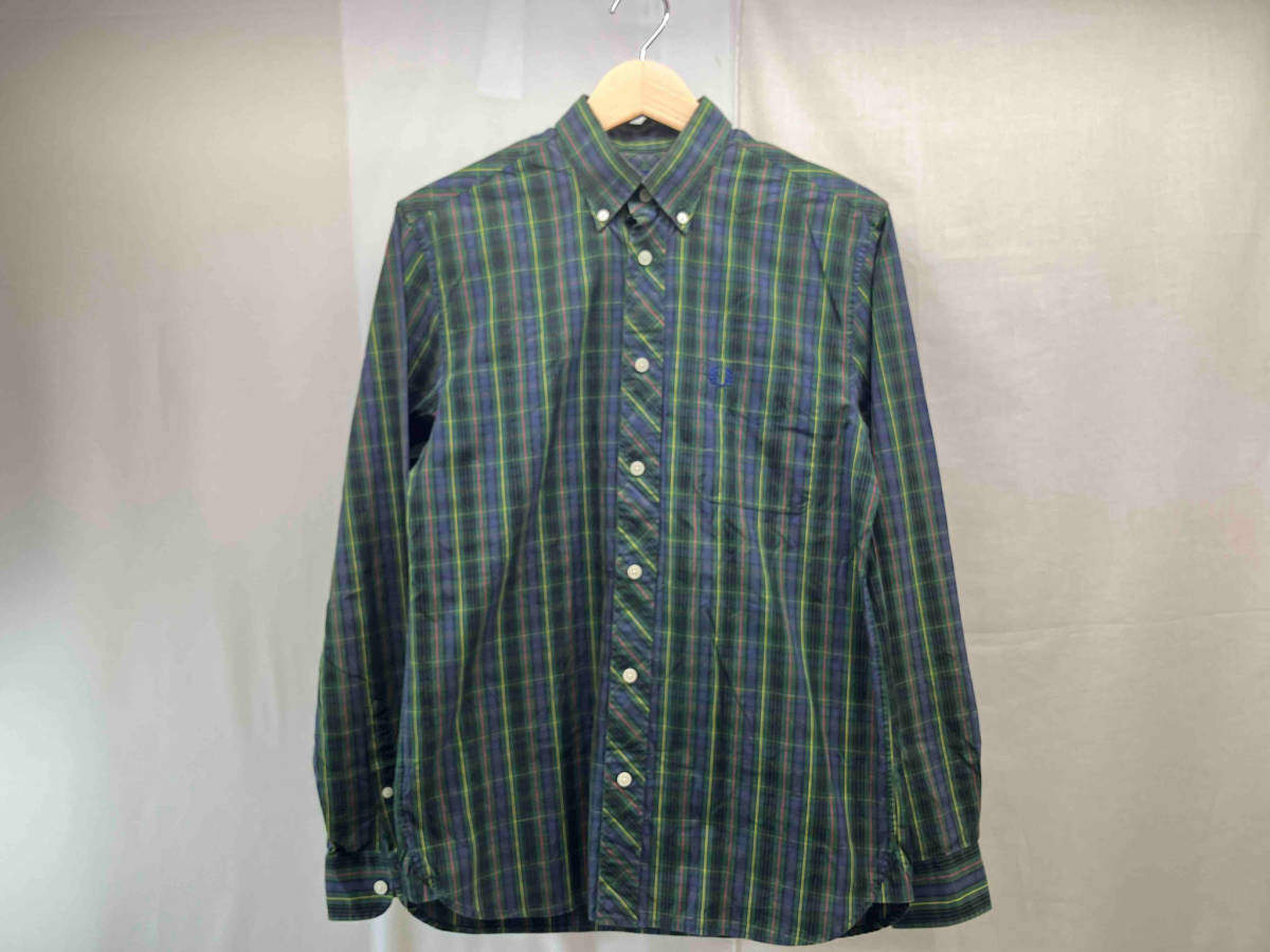 FRED PERRY フレッドペリー チェック柄 長袖シャツ サイズS_画像1